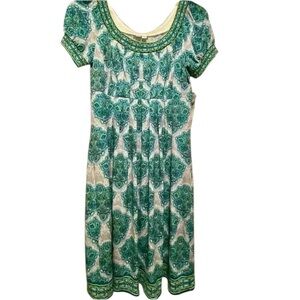 London Times Women’s Midi Print Short Sleeve Pretty Unique size 8